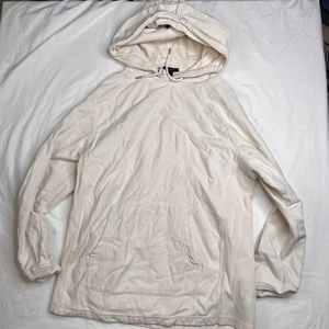 Belstaff Men's Ivory  Logo Cotton Hoodie Size L Front Pockets A050224